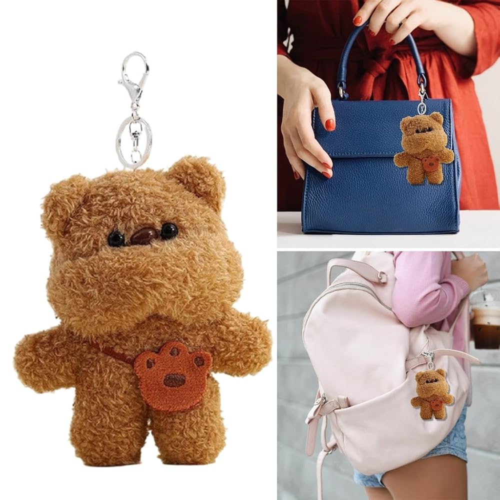 Amazon.co.jp: KASFDBMO ぬいぐるみ くま キーホルダー かわいい